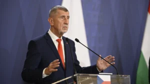 Андрій Бабіш виступає щодо участі Чехії в програмі PURL для України