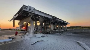 Зруйнована АЗС SOCAR у Миколаївській області після удару дрона