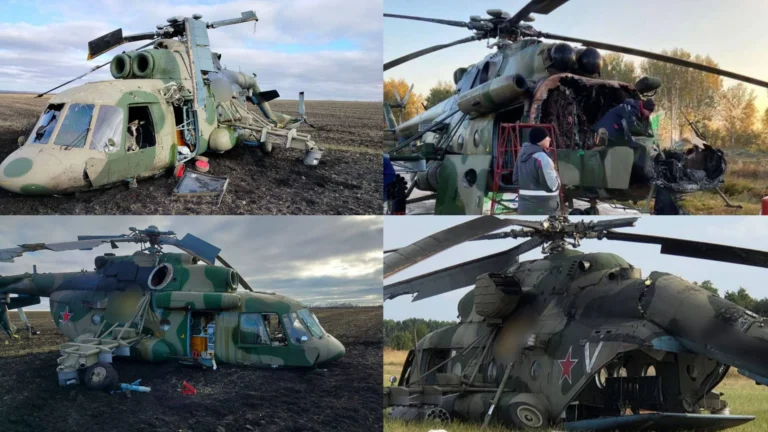 Уничтоженные Ми-28 после удара дронов СБС ВСУ в Белгородской области