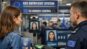 Контроль на границе ЕС по системе EES с биометрической проверкой путешественника