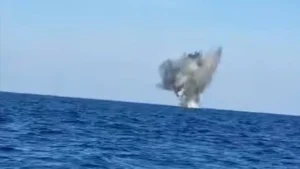 Знешкодження морського дрона в акваторії Чорного моря