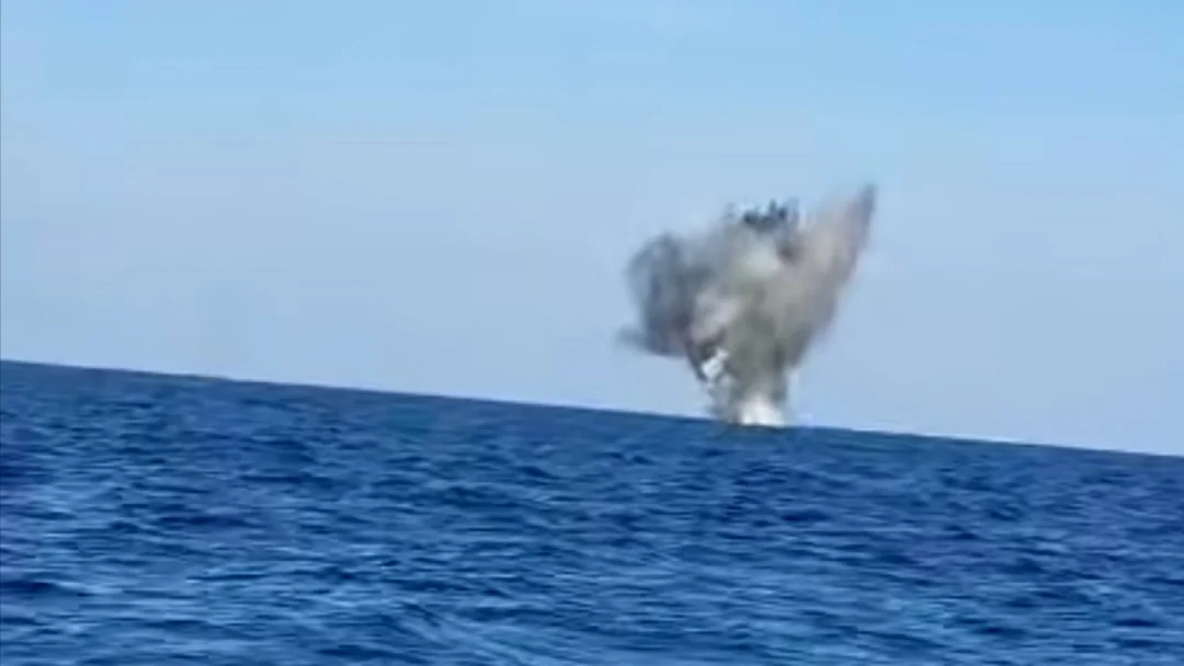 Знешкодження морського дрона в акваторії Чорного моря