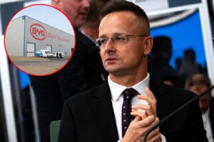 Петер Сійярто та завод китайської компанії BYD