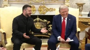 Зеленський жартує з Трампом під час зустрічі щодо переговорів з Росією