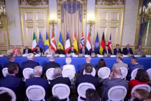 Лідери України та європейських держав на засіданні антибалістичної коаліції в Парижі